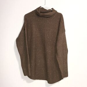 Lee brown cowl neck sweater